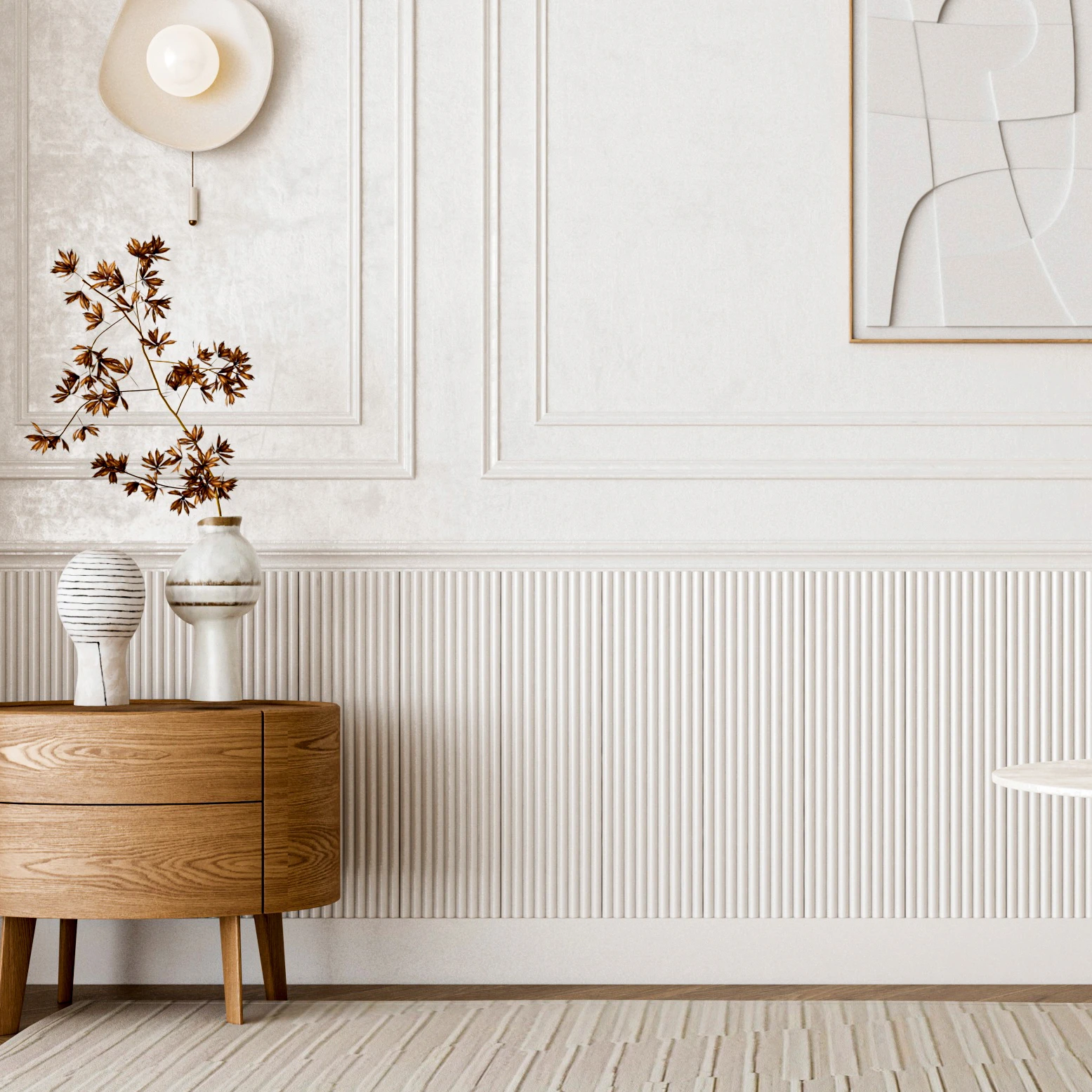 Современный напольный плинтус PS Wall Skirt Водонепроницаемый, легкий и простой в установке