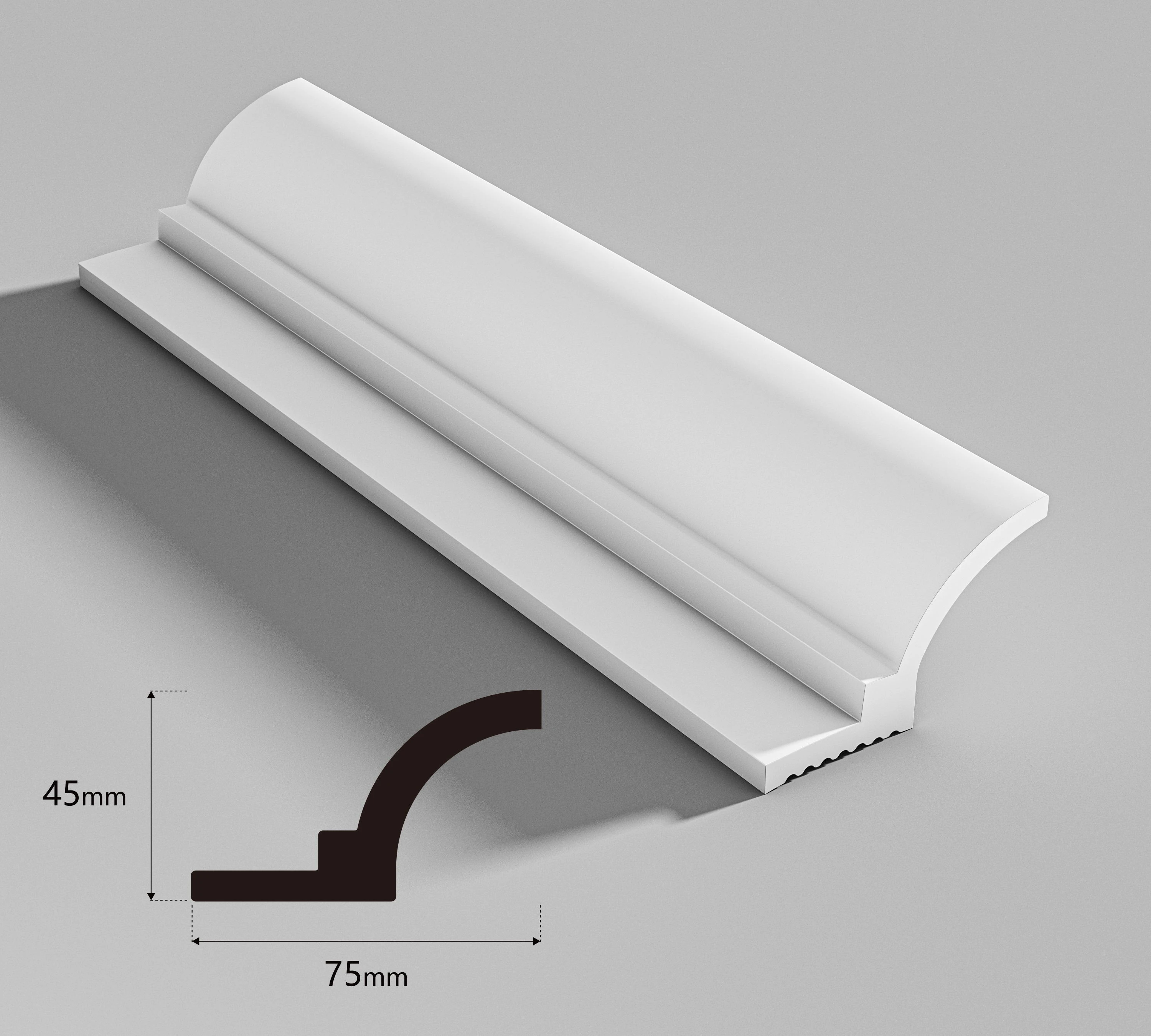 Современный напольный плинтус PS Wall Skirt Водонепроницаемый, легкий и простой в установке